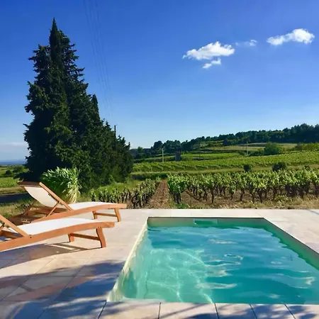 Villa Domaine Au Coeur Des Vignes, Piscine Privee, Nature Et Repos Quarante