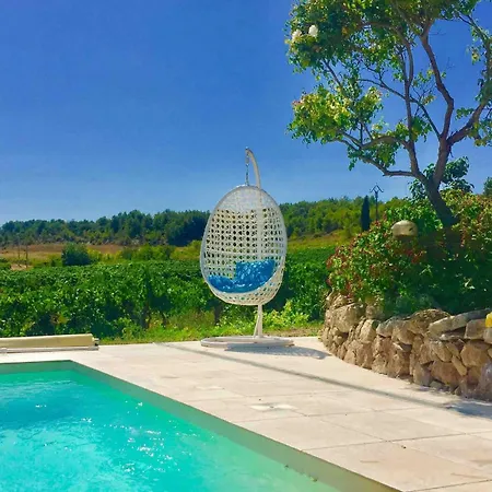 Villa Domaine Au Coeur Des Vignes, Piscine Privee, Nature Et Repos *